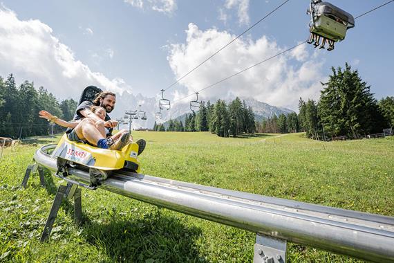 NIGHTLY FUN AT THE SUMMER TOBOGGAN RUN