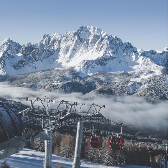 Plan skijaških staza Tre Cime Dolomiti